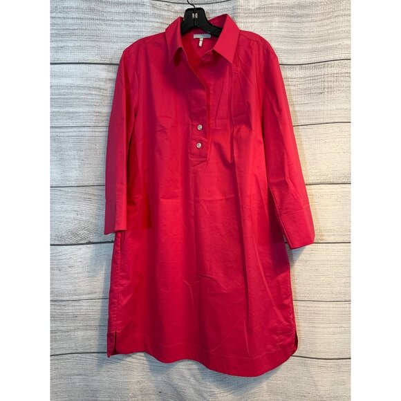 Hinson Wu Orchid Aileen 3/4 Sleeve Button Back Dress Size L - Picture 1 of 3